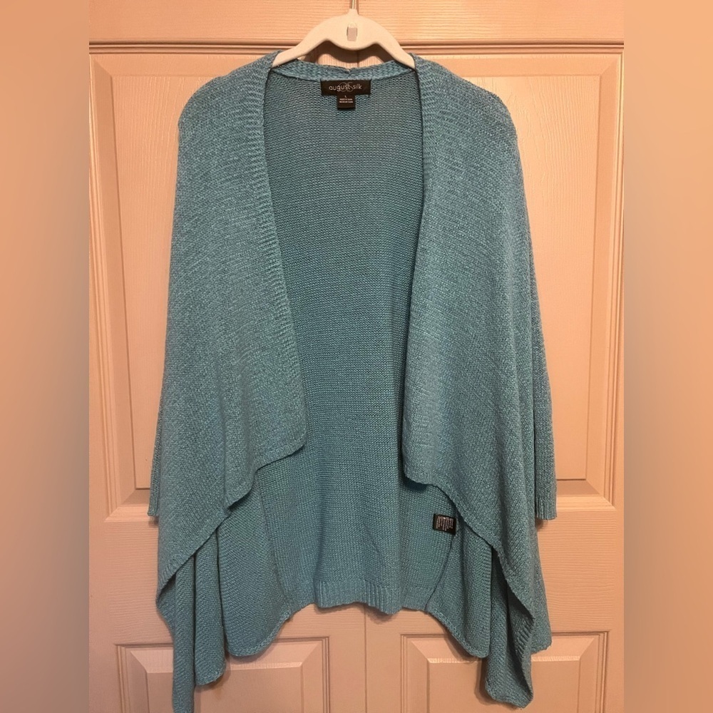 August Silk ,Turquoise Women's Poncho